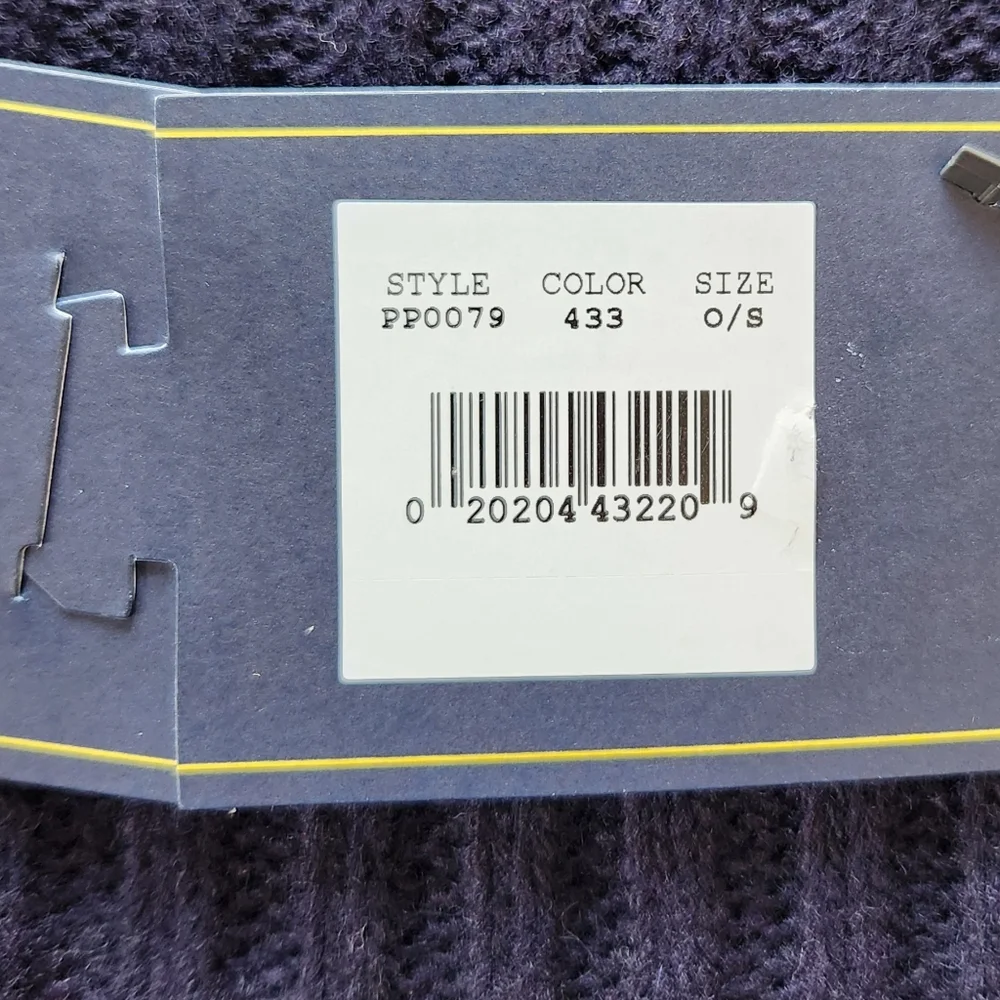 NWT Polo Ralph Lauren Beanie Hat & Scarf Set Navy Blue Men's Accessories Unisex - Picture 4 of 6